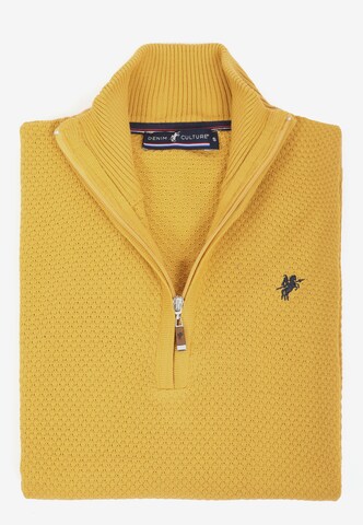 DENIM CULTURE Sweater 'Giotto' in Yellow