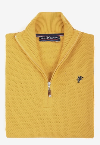 DENIM CULTURE Пуловер 'Giotto' в жълто