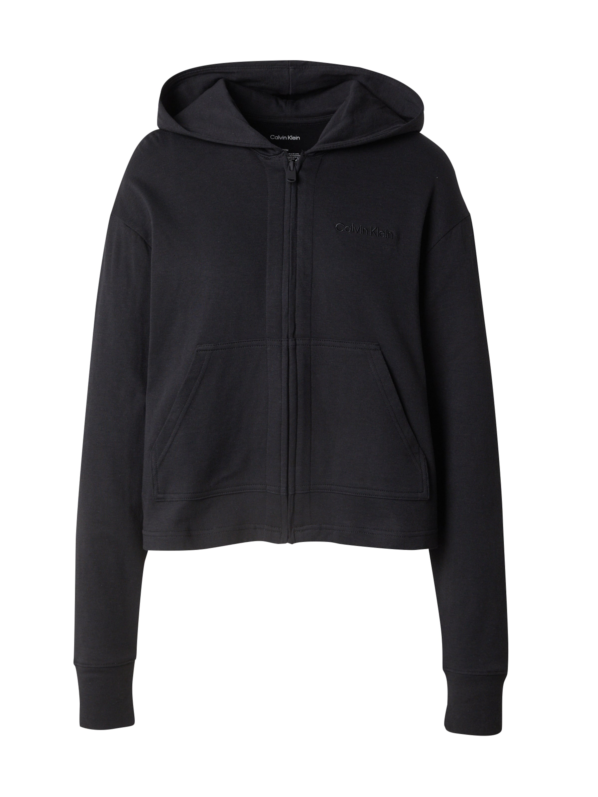 Hanorac de la Calvin Klein pe negru: față