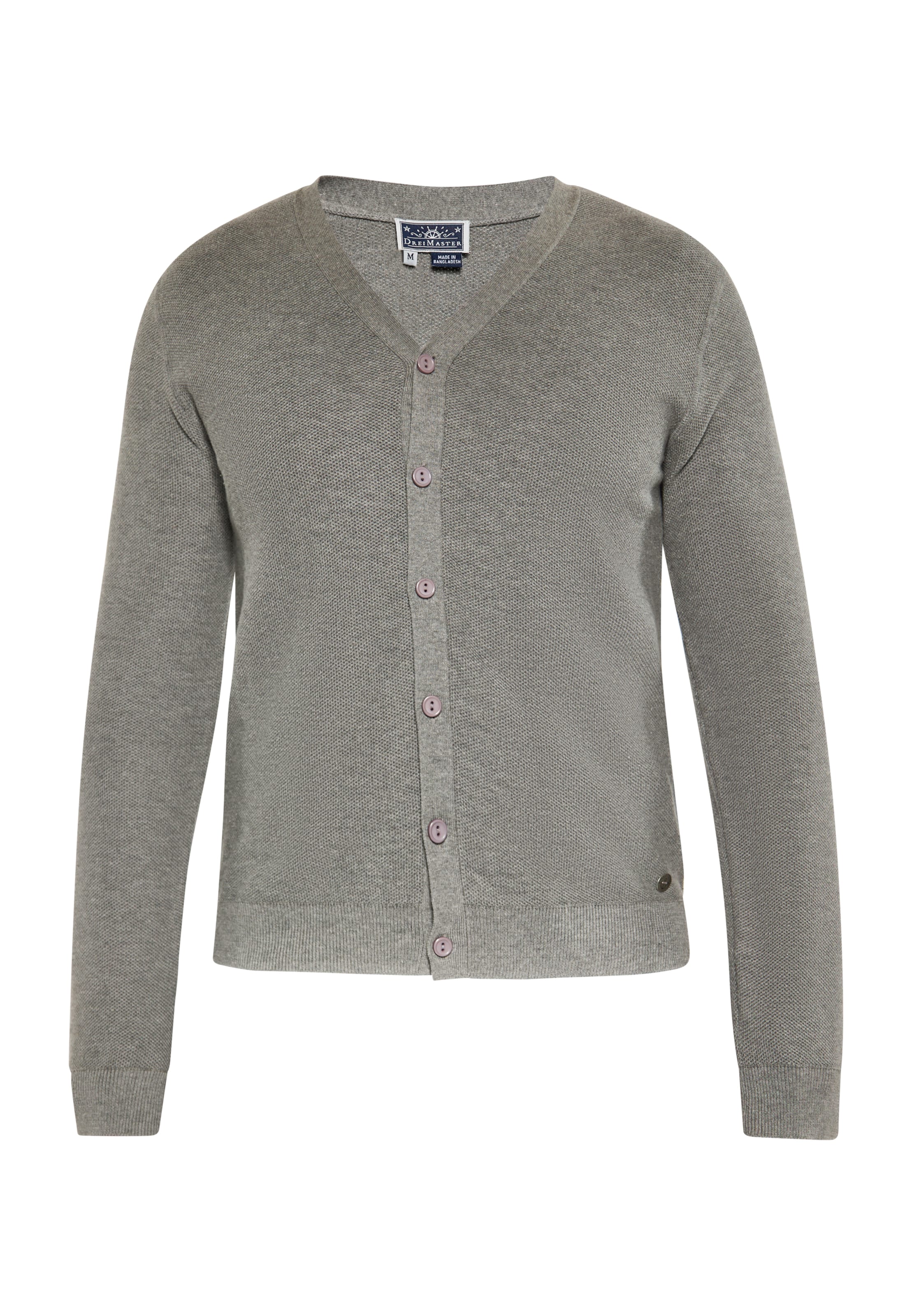 DreiMaster Maritim Kardigán - Sivá: predná strana
