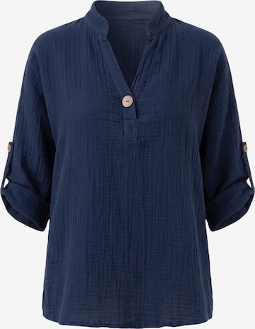WENOR Blouse 'LINARA' in Blauw: voorkant