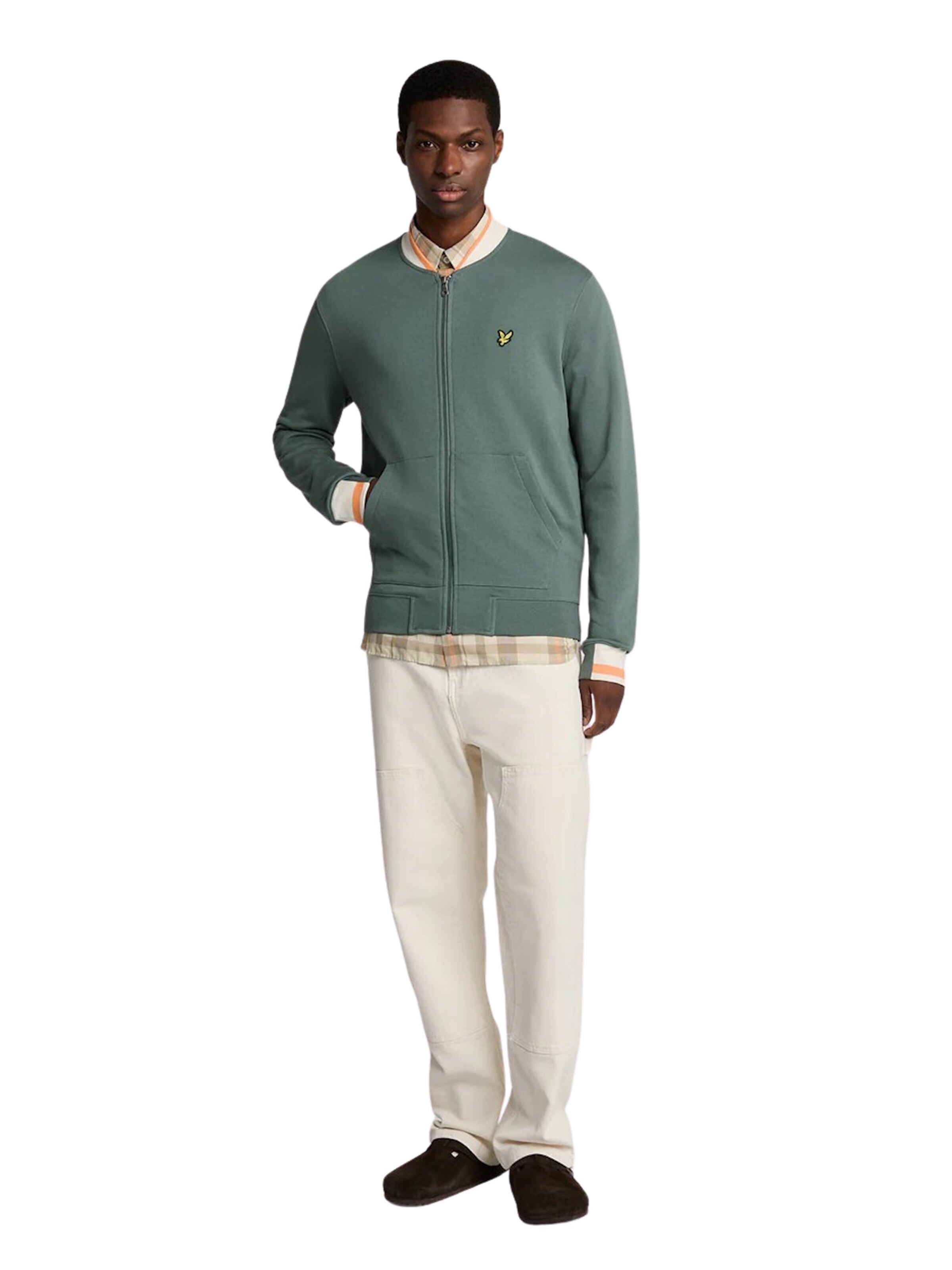 Lyle & Scott Sweatjacke in Grün