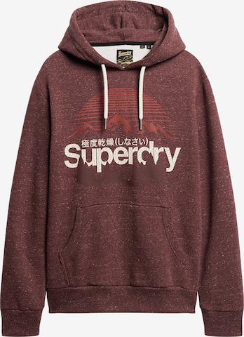 Superdry Sweatshirt in Bruin: voorkant