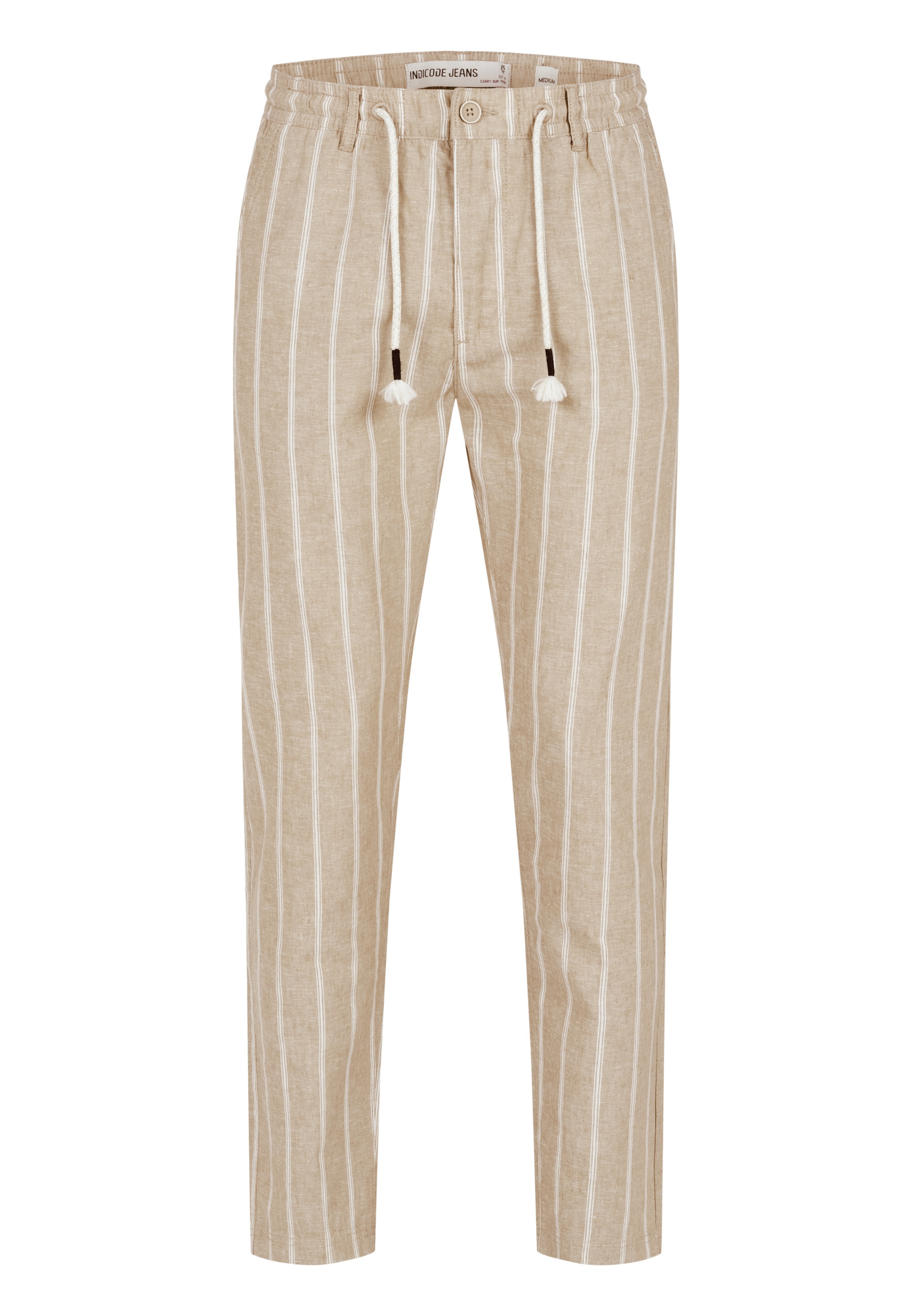INDICODE JEANS Trousers ' INTrypper ' in 31-32/Regular in Light brown / Natural white, Item view