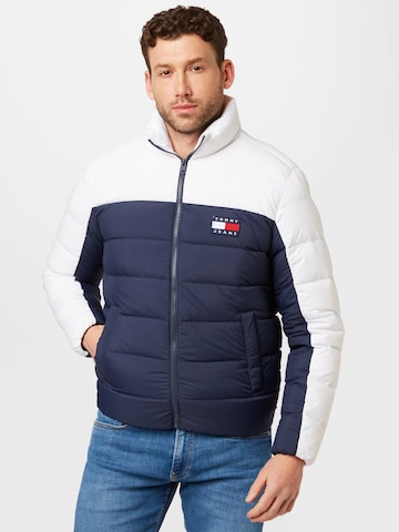 Tommy Jeans Winter Jacket in Blue: front