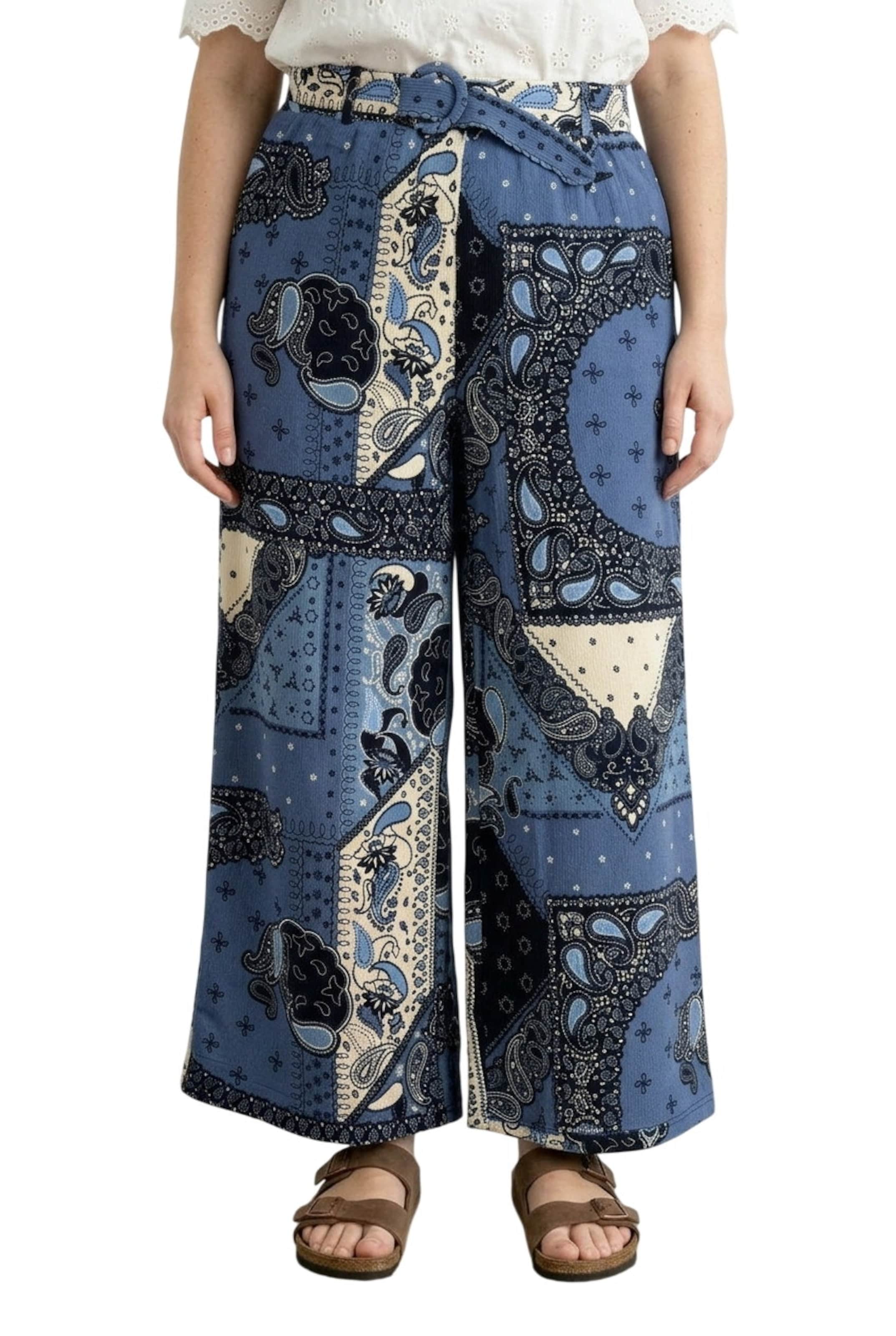 Stil Diva Wide leg Trousers in Blue: front