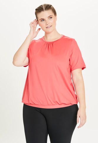 Q by Endurance Shirt 'NELLA' in Rood: voorkant