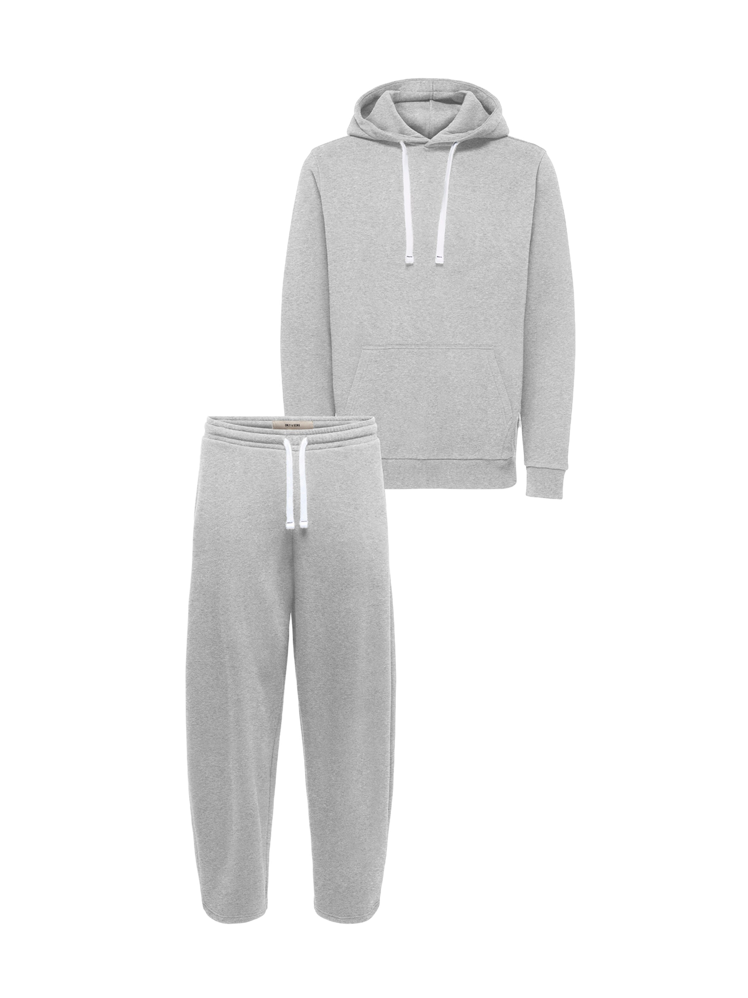 Only & Sons Sweat suit 'ONSCERES' in XS in Mottled grey, Item view