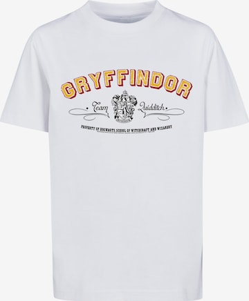 T-Shirt 'Harry Potter Gryffindor Team Quidditch' F4NT4STIC en blanc : devant