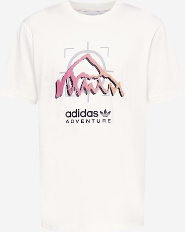 T-Shirt 'Adventure Ride' ADIDAS ORIGINALS en blanc : devant