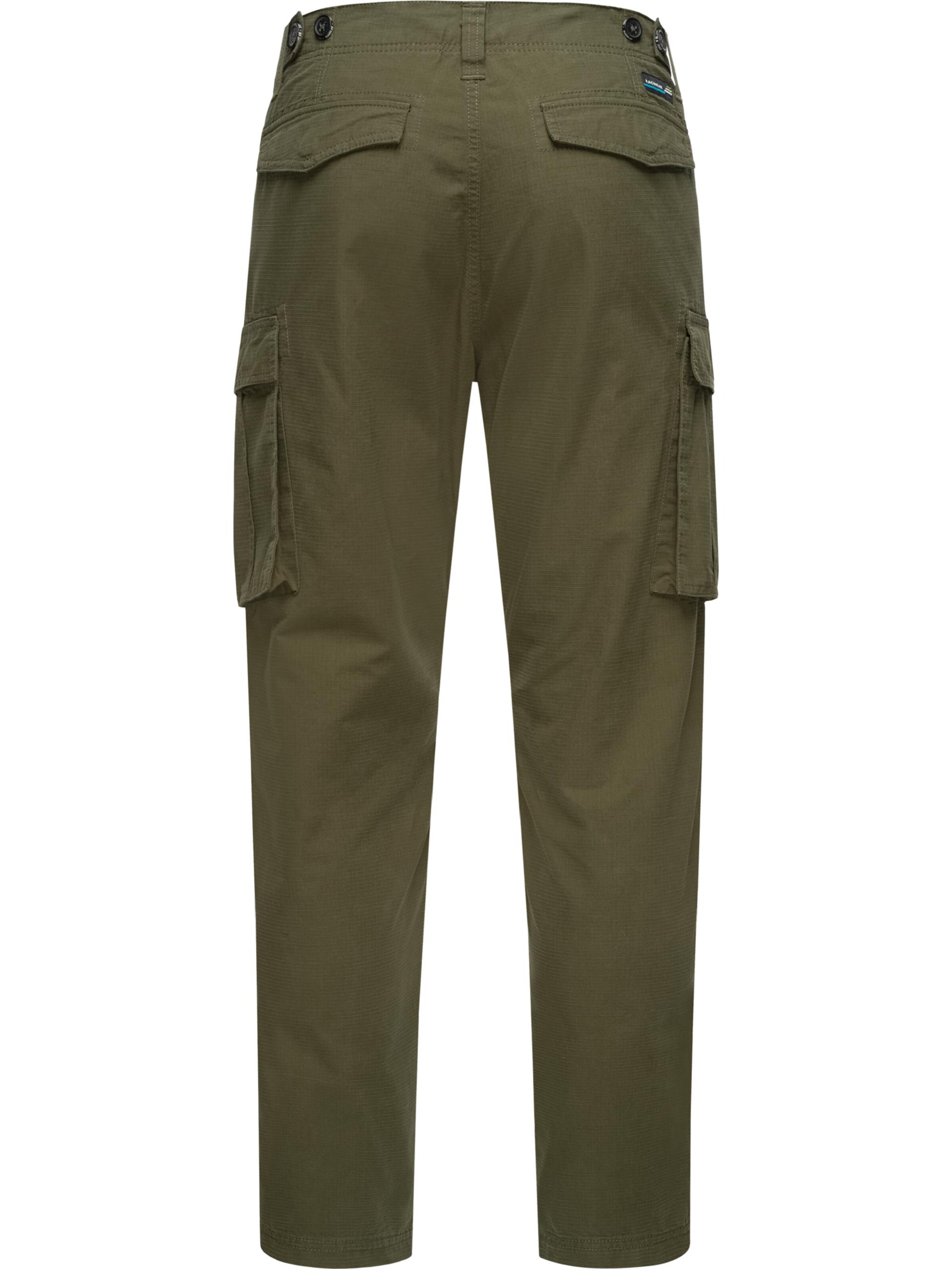 Ragwear Regular Cargo Pants 'Merly' in Green