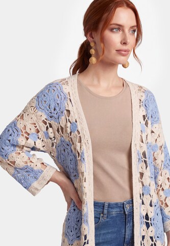 Manteau en tricot 'Resortwear' usha FESTIVAL en bleu