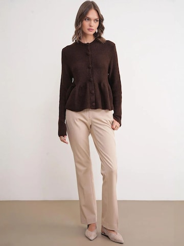 MixRay - Casaco de malha em castanho