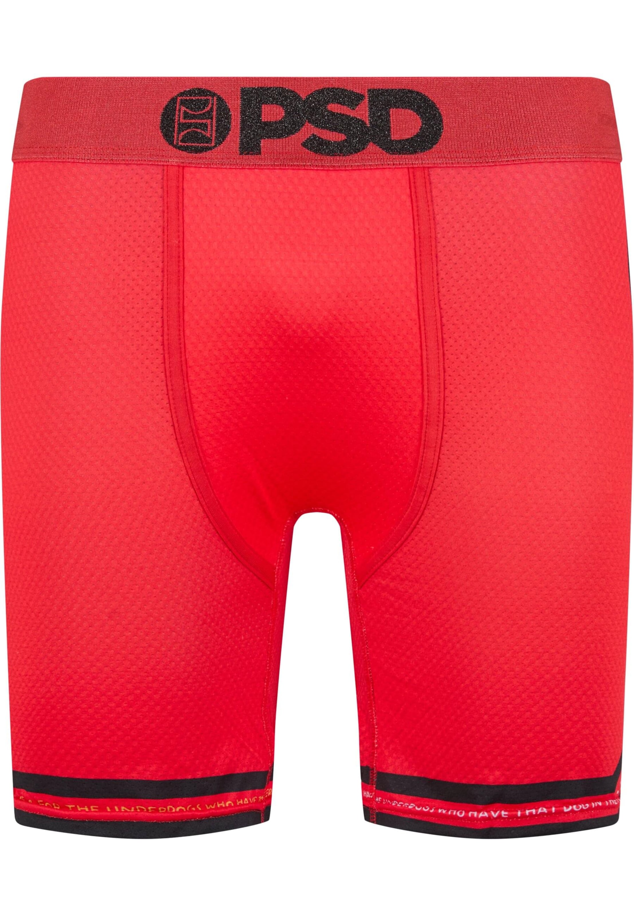 Boxers 'Ja Underdog' PSD en rouge : devant
