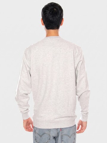 Felpa 'TJM REG ENTRY SIGN CNCK EXT ICE GREY HEATHER' di TOMMY HILFIGER in grigio