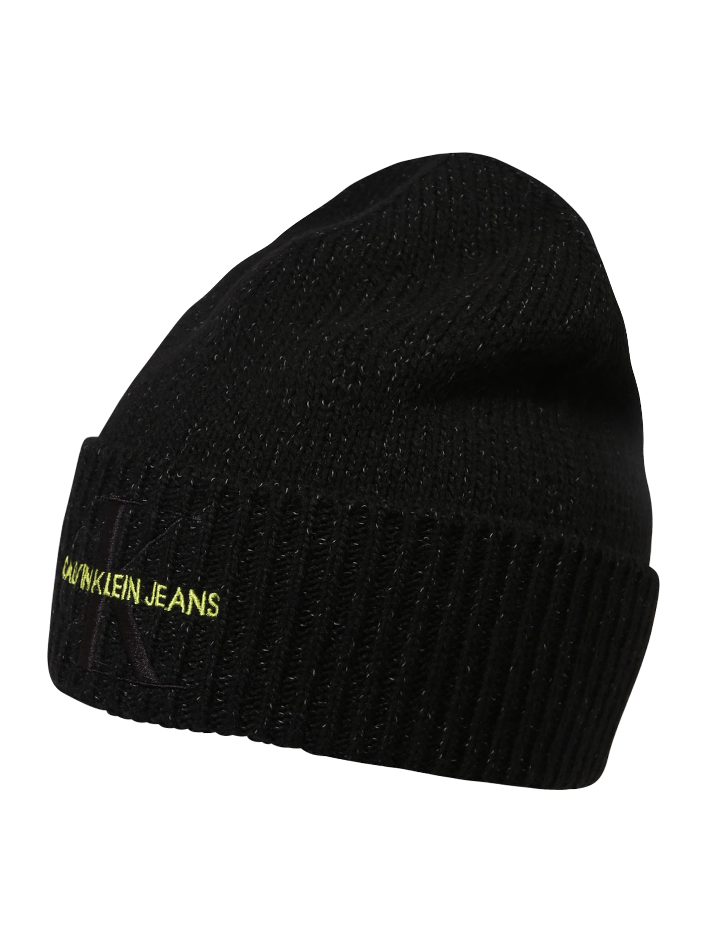 Calvin Klein Jeans Beanie in Black: front