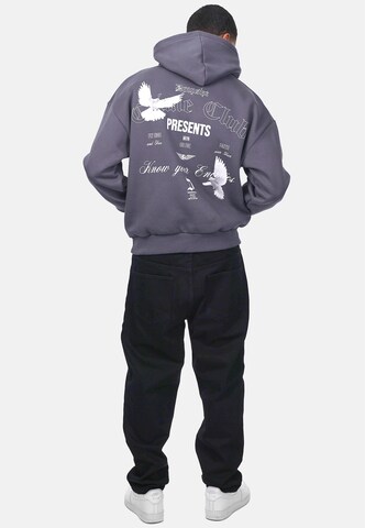 Dropsize Sweatshirt 'Enemies' in Grey