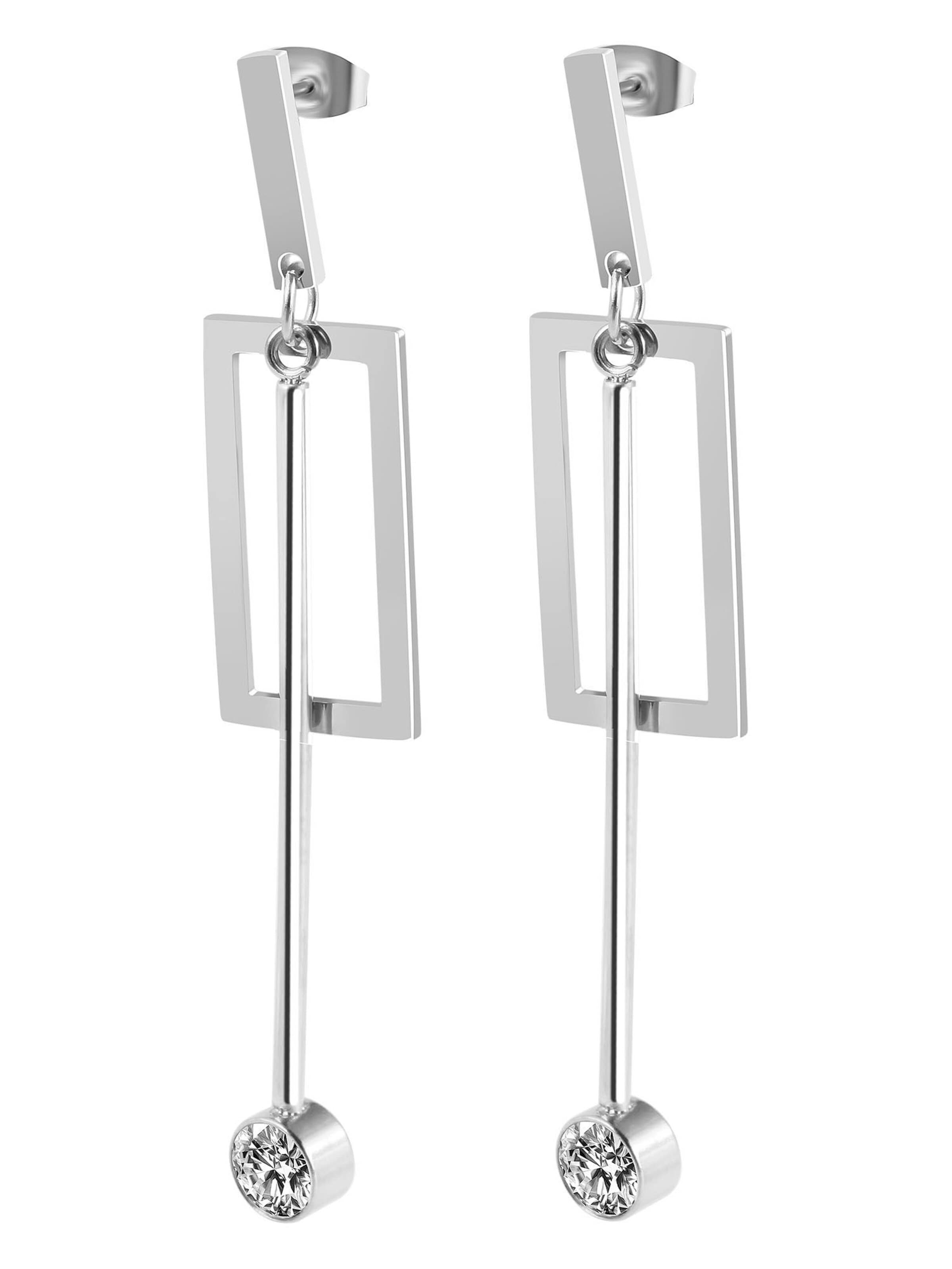 Akzent Earrings 'Danica, langlebig' in Silver