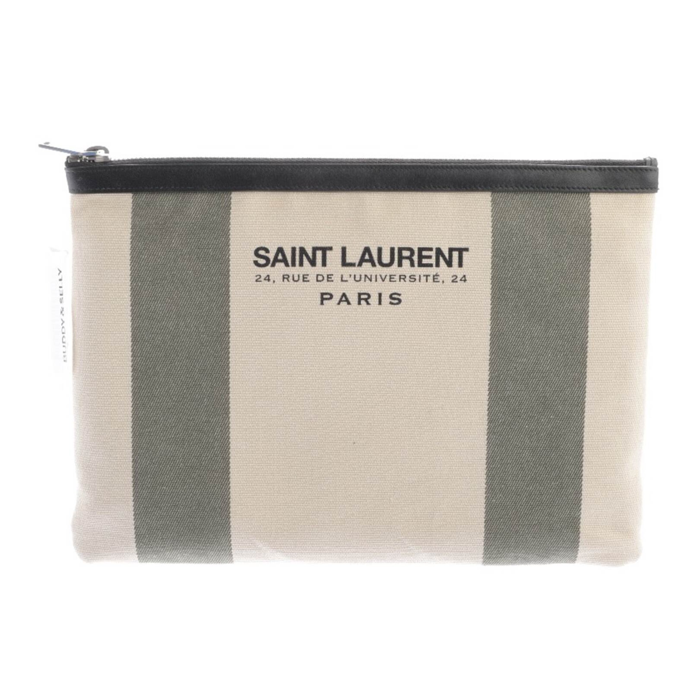Saint Laurent Clutch One Size in Schwarz: Vorderseite