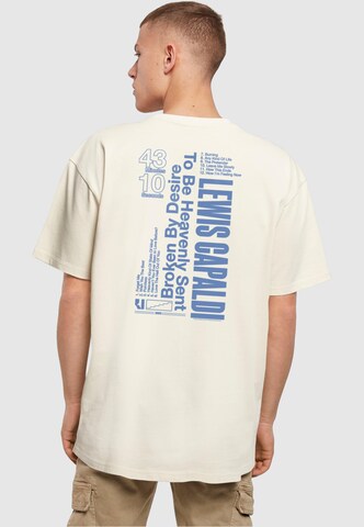 Merchcode Shirt 'Lewis Capaldi - Tour' in Beige