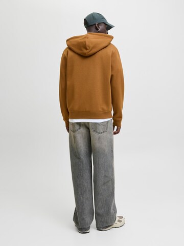 JACK & JONES Sweat jacket 'JJBradley' in Brown