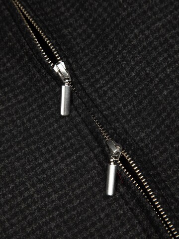 Appearance Overgangsjakke 'Flannel Blazer, Unstructured, Black Grey Houndstooth' i sort