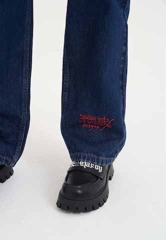 Loosefit Jeans 'Dragon and Sword' di Ed Hardy in blu