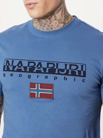 NAPAPIJRI Shirt 'AYAS' in Blauw