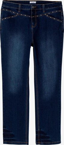 SHEEGO Regular Jeans 'Gerade' in Blauw: voorkant