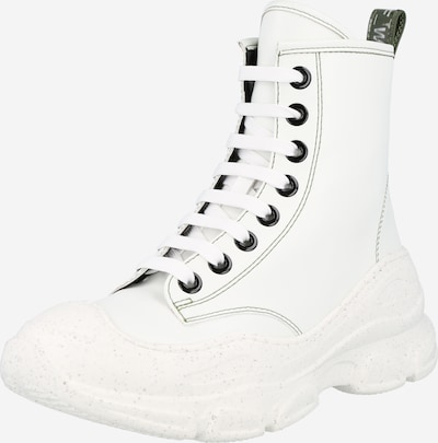 F_WD Schnürstiefelette in weiß, Produktansicht
