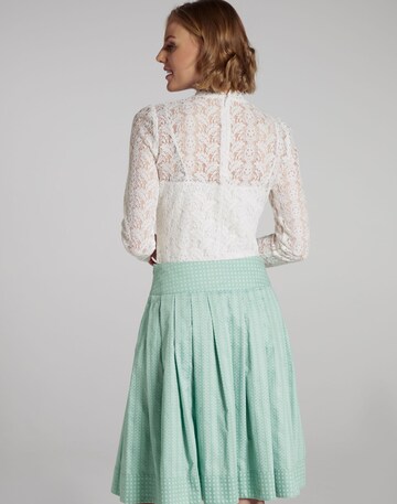 Blouse folklorique 'Ravioli' SPIETH & WENSKY en blanc