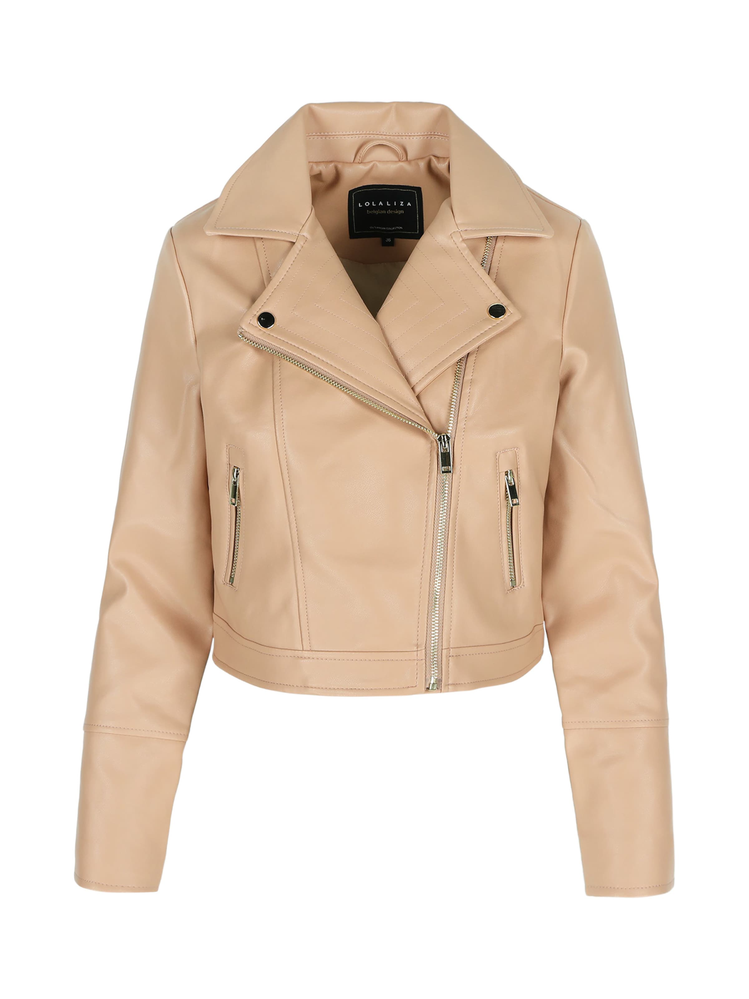 LolaLiza Φθινοπωρινό και ανοιξιάτικο μπουφάν σε ροζ: μπροστά