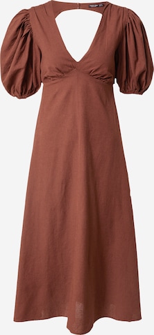 Nasty Gal Summer dress in Brown: front