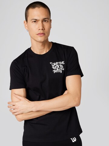 ABOUT YOU x Dardan T-shirt 'Theo' i svart