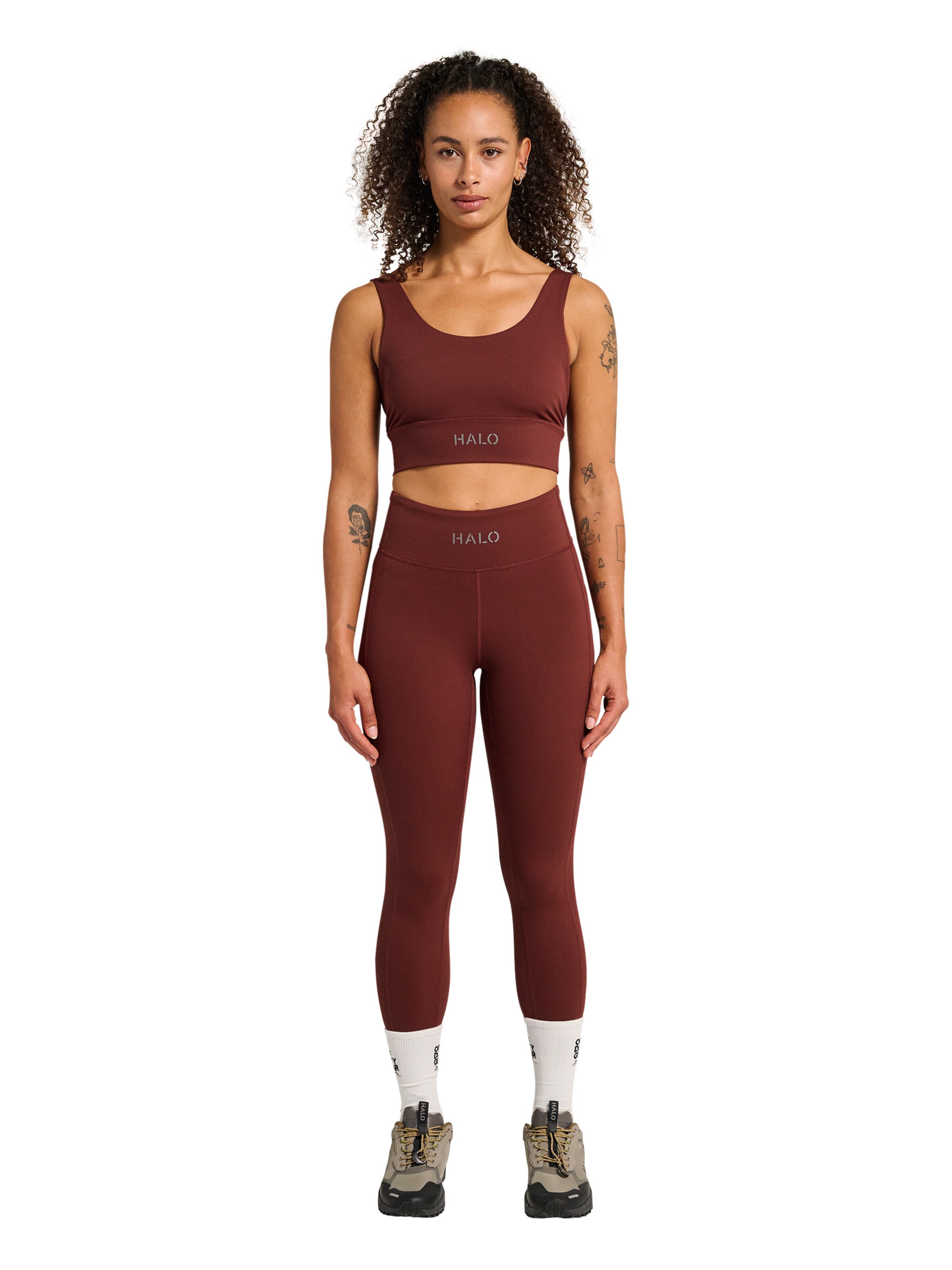 Bustier Haut de sport HALO en marron