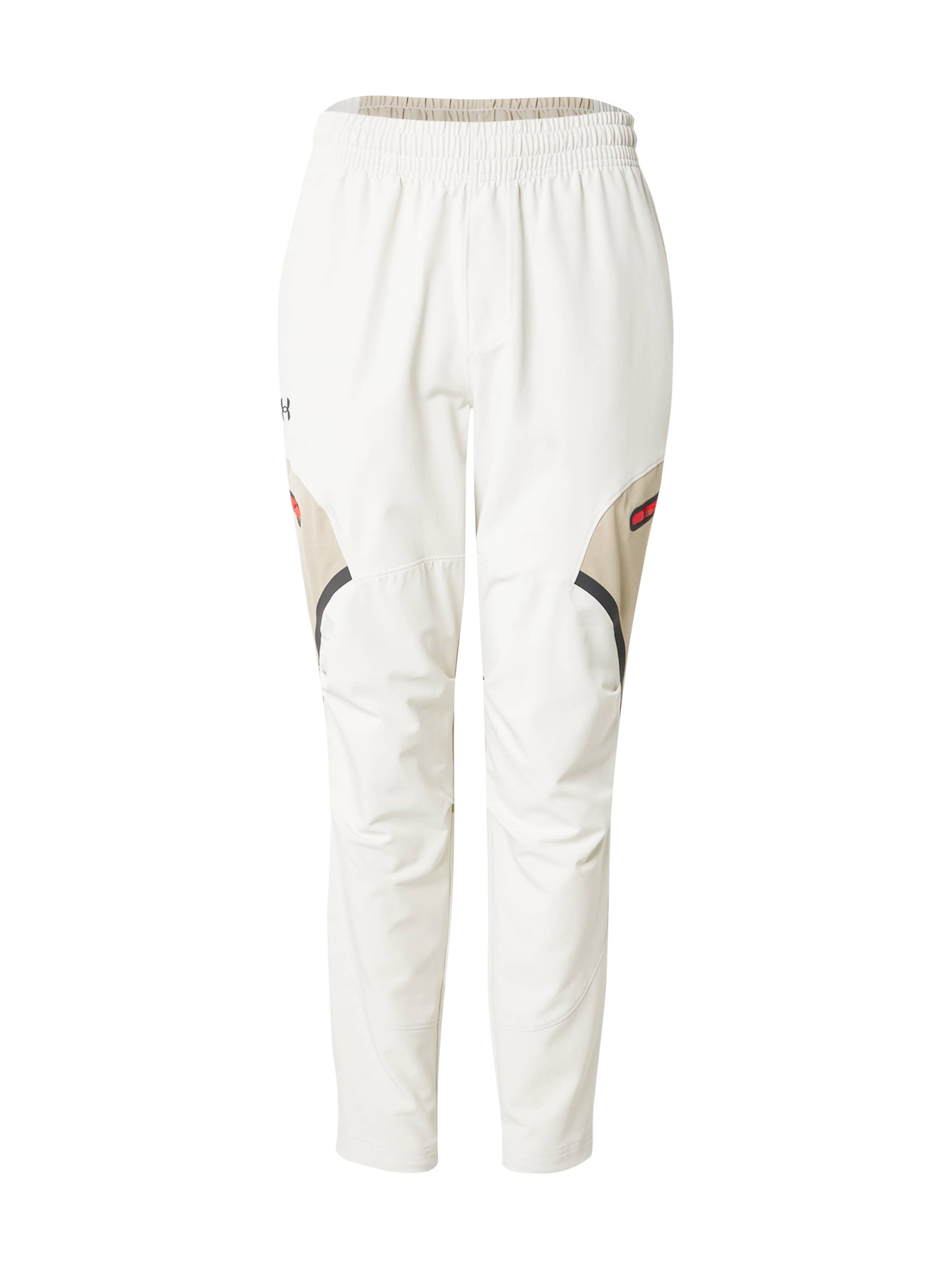 UNDER ARMOUR - regular Pantalón deportivo 'Unstoppable' en blanco: frente
