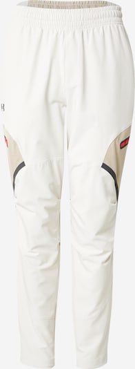 UNDER ARMOUR Sporta bikses 'Unstoppable', krāsa - dzērveņu / melns / balts, Preces skats