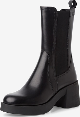 TamarisChelsea čizme - crna boja: prednji dio