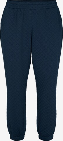 Zizzi Tapered Pants 'Mamila' in Blue: front