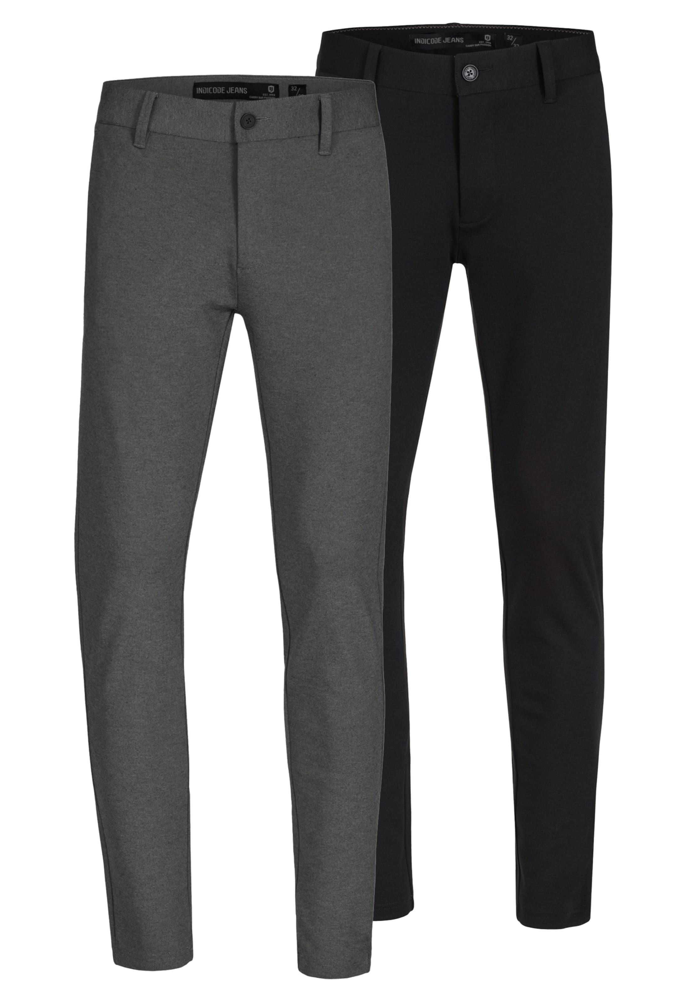 INDICODE JEANS Regular Chino trousers 'INBelford' in Grey: front