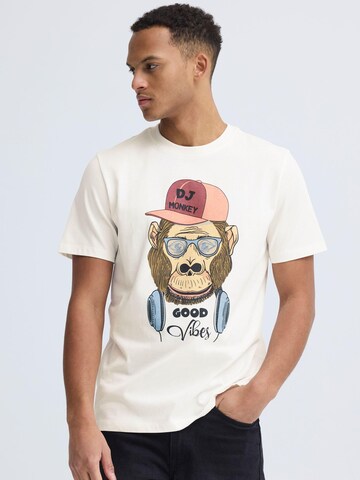 Tricou 'BHKURT' de la BLEND pe alb