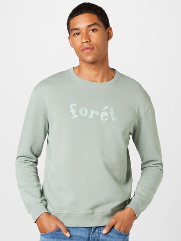 forét Sweatshirt 'CANAL' in Blau: Vorderseite