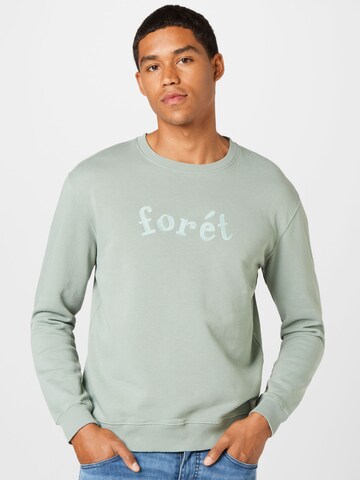 forét Sweatshirt 'CANAL' in Blauw: voorkant