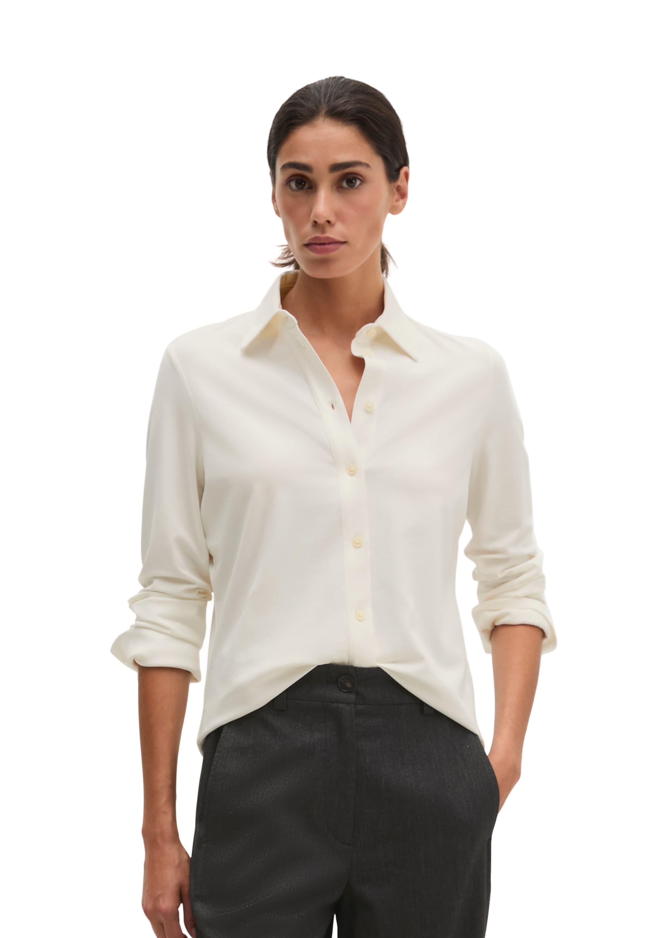 Cardigan Marc O'Polo en blanc : devant