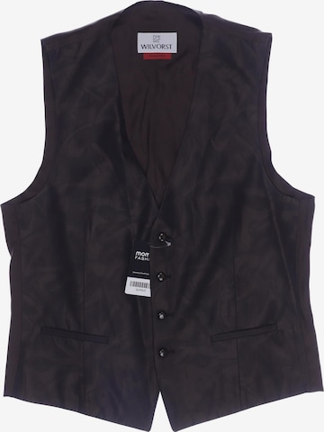 WILVORST Vest in M in Brown: front