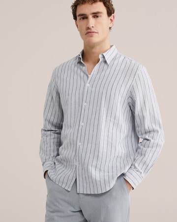 WE Fashion Средняя посадка Рубашка в Синий: спереди