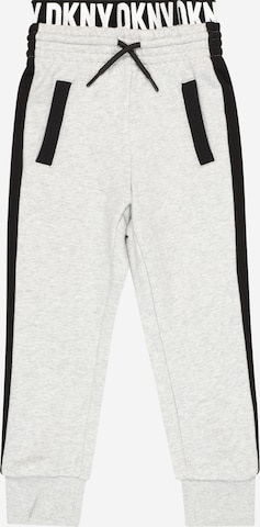 DKNY Tapered Trousers in Grey: front