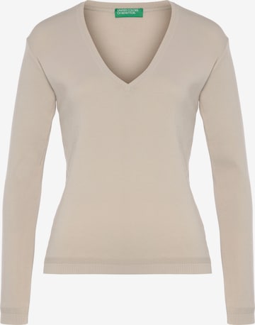 UNITED COLORS OF BENETTON Sweater in Beige: front