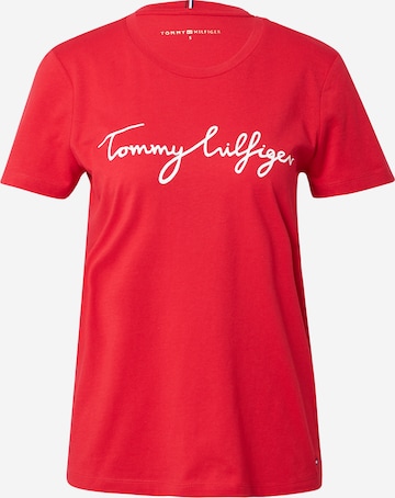 Maglietta di TOMMY HILFIGER in rosso: frontale