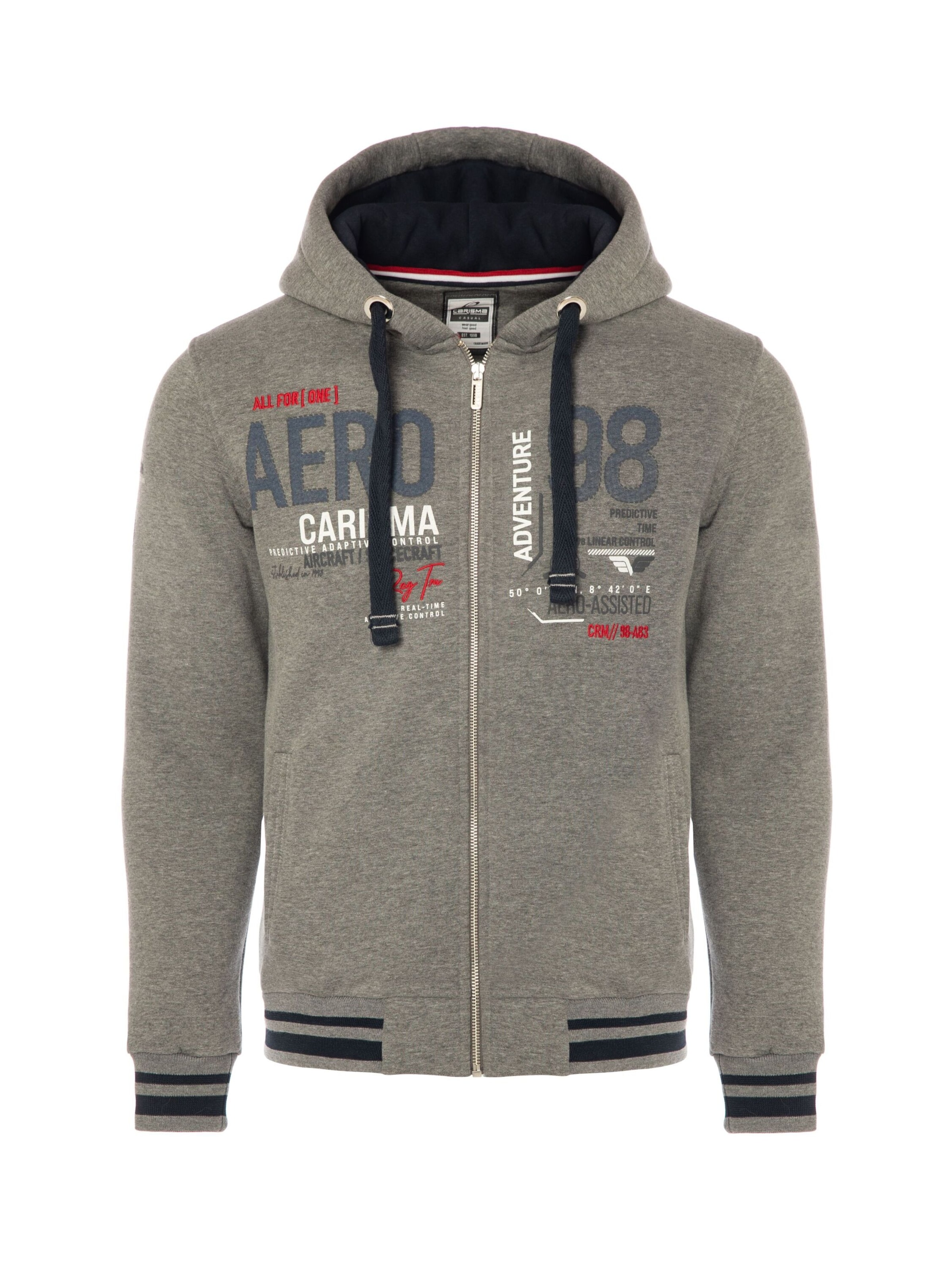CARISMA Sweat jacket in Grey: front